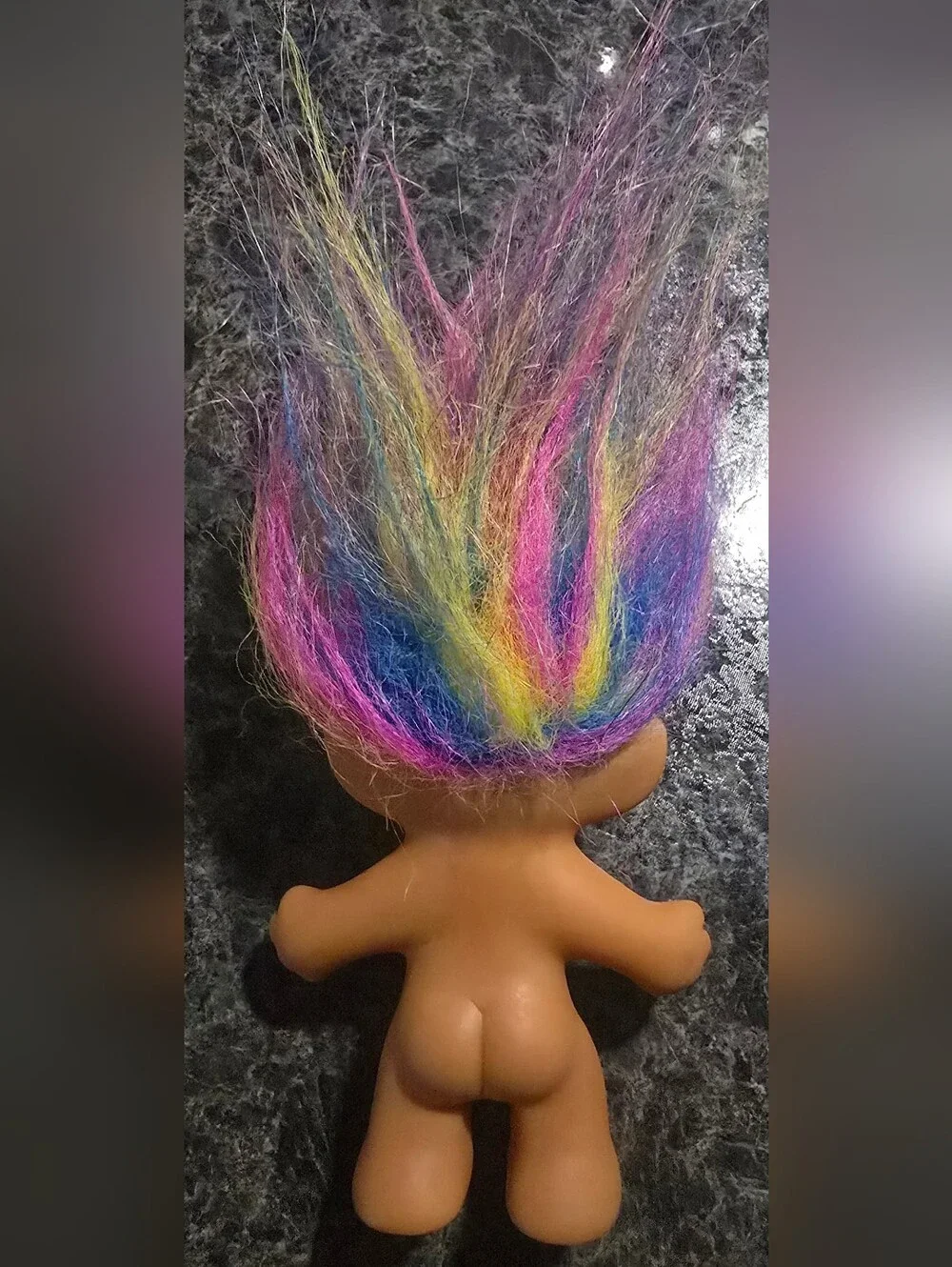 Lucky Lottery Troll Doll with Rainbow Hair